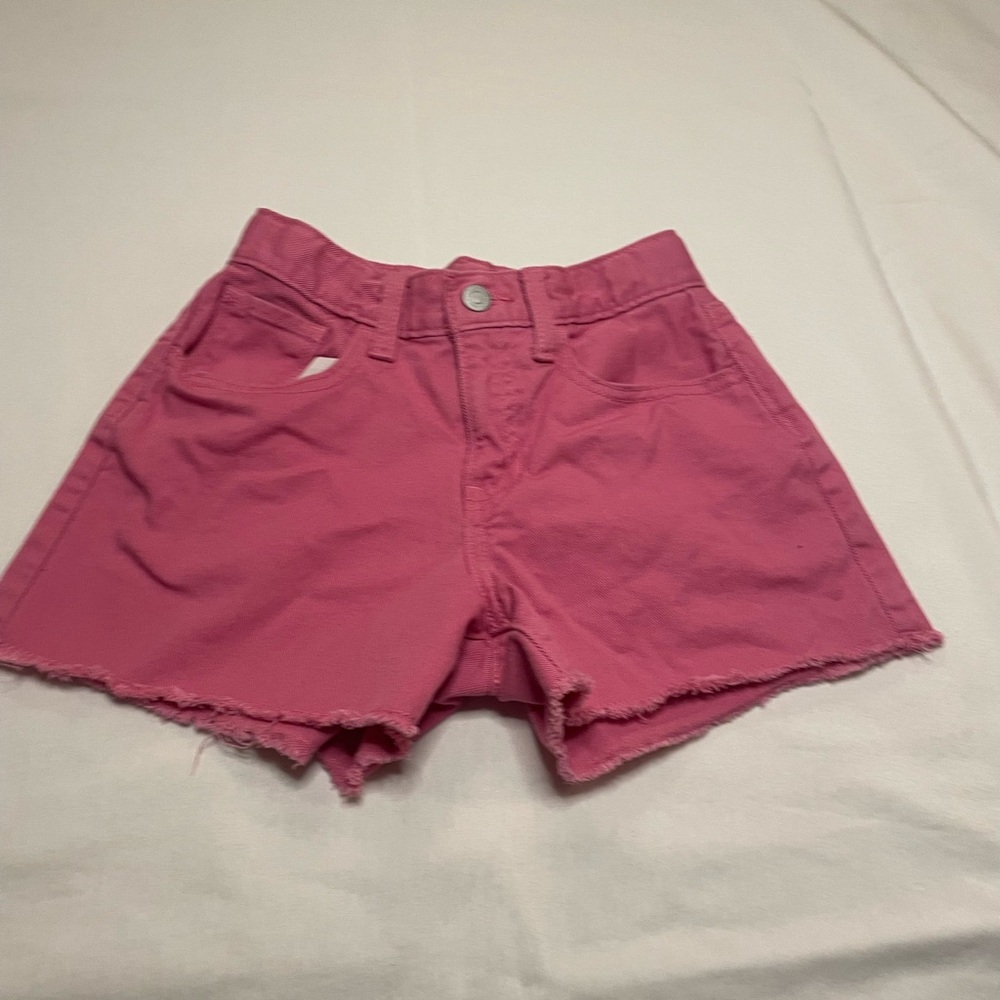 Kids Pink Jean Shorts